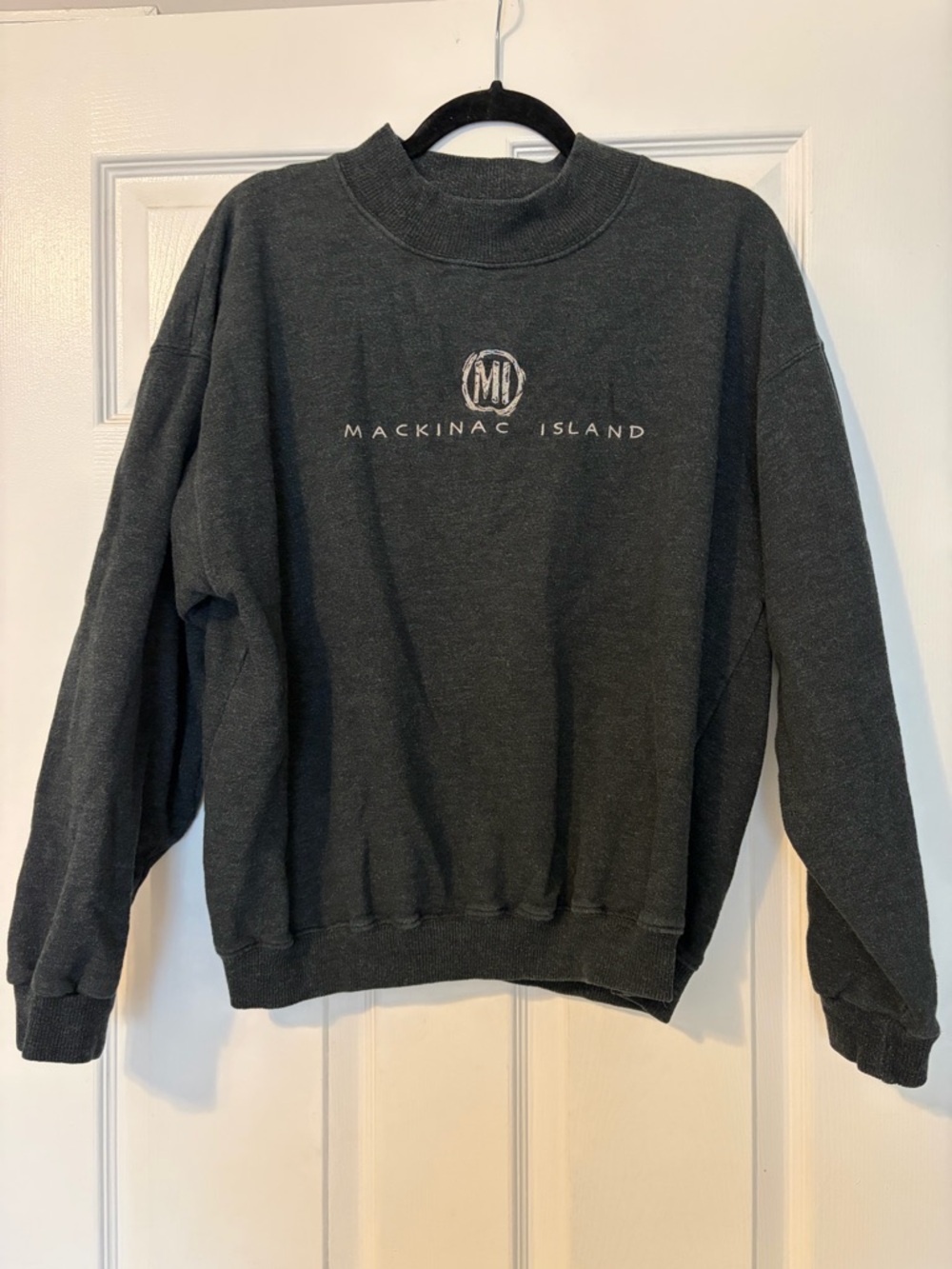 Mackinac Island Dark Gray Crewneck Sweatshirt